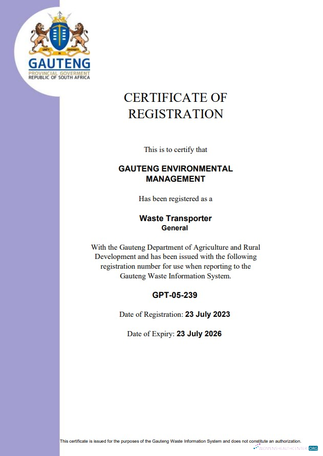 Download South Africa certificate of registration Photoshop template